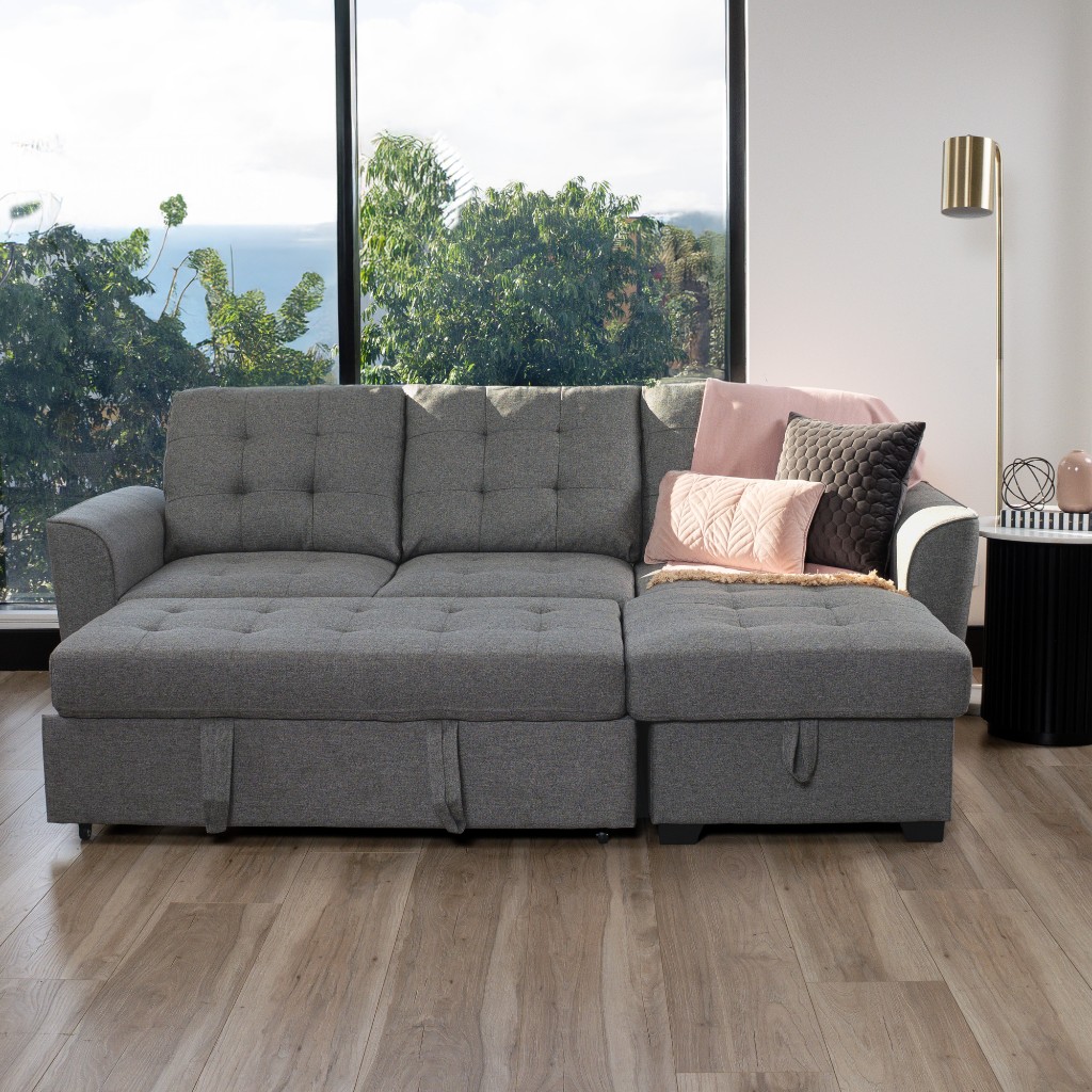 Lipton 2 Seater with Sofabed & Reversible Storage Chaise