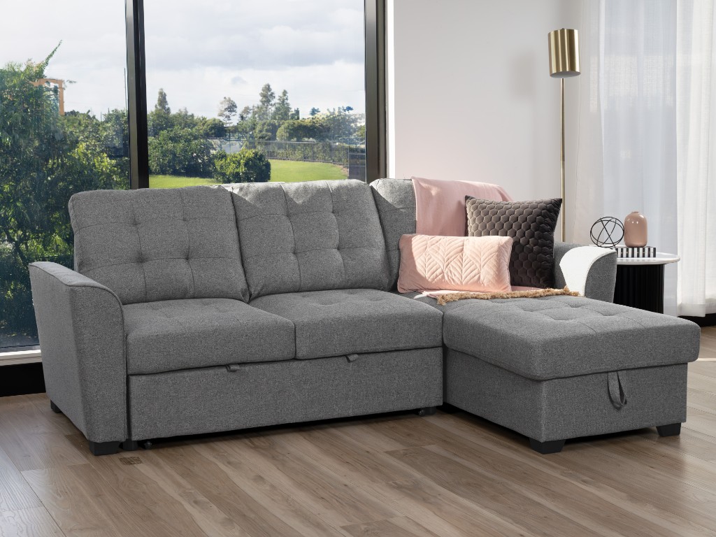 Lipton 2 Seater with Sofabed & Reversible Storage Chaise - Image 2